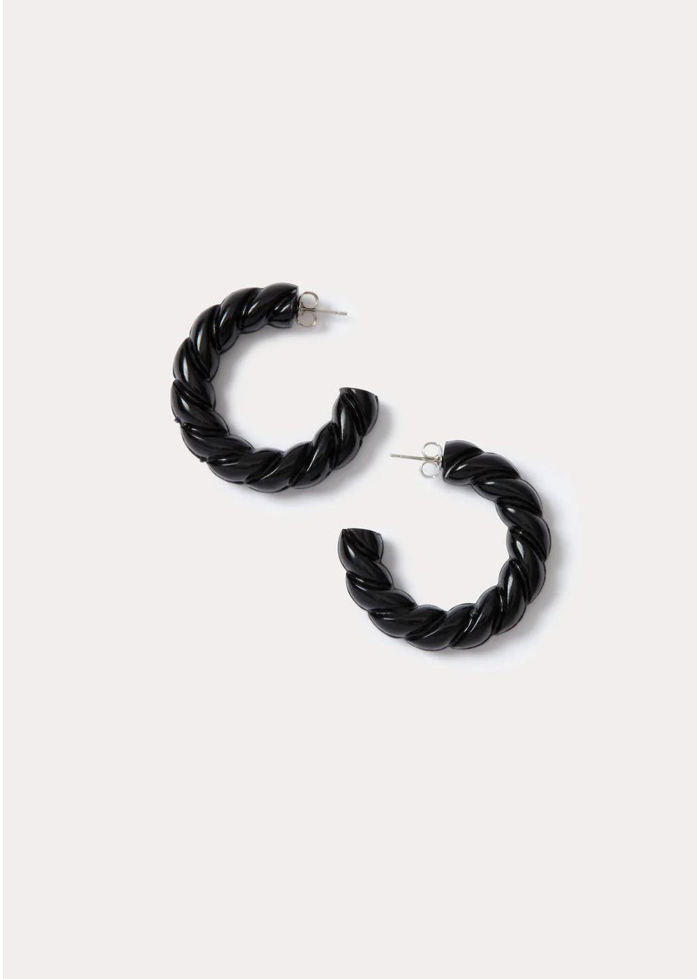 14k Yellow Gold Black Onyx Heart Shaped Hoop Earrings 3.1 Grams Gift | eBay